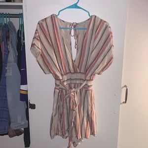 striped romper